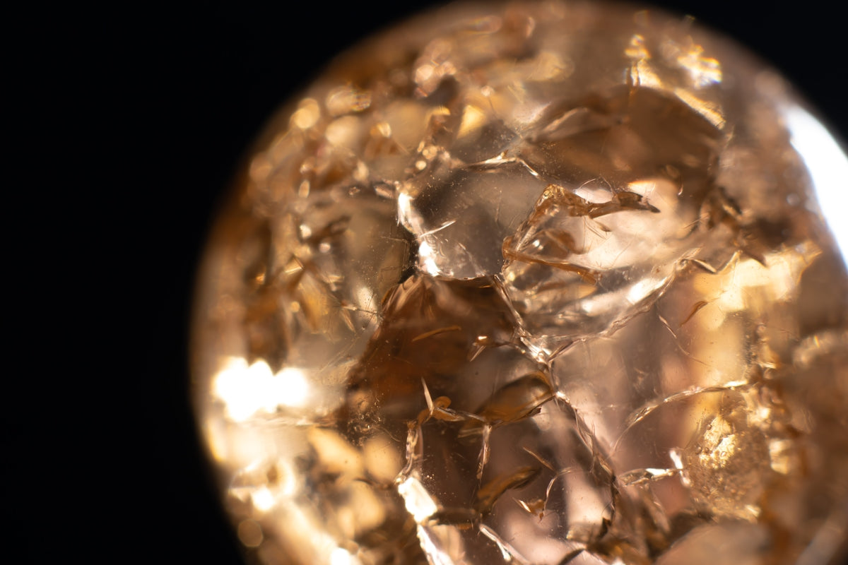 a close up of a crystal