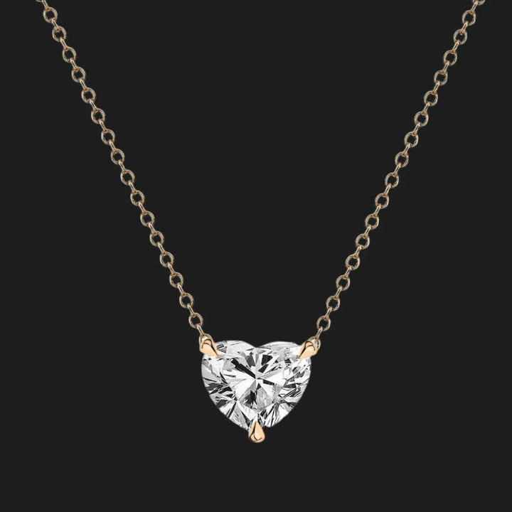 Heart-Shaped Diamond Pendant
