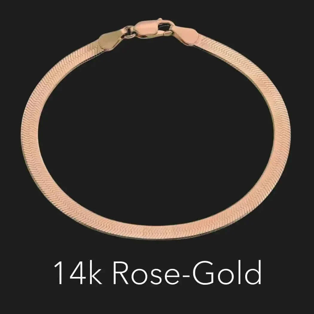 14K roze-goudhrelaat armband