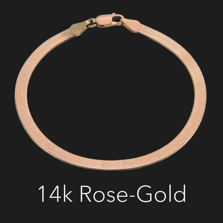 14K roze-goudhrelaat armband