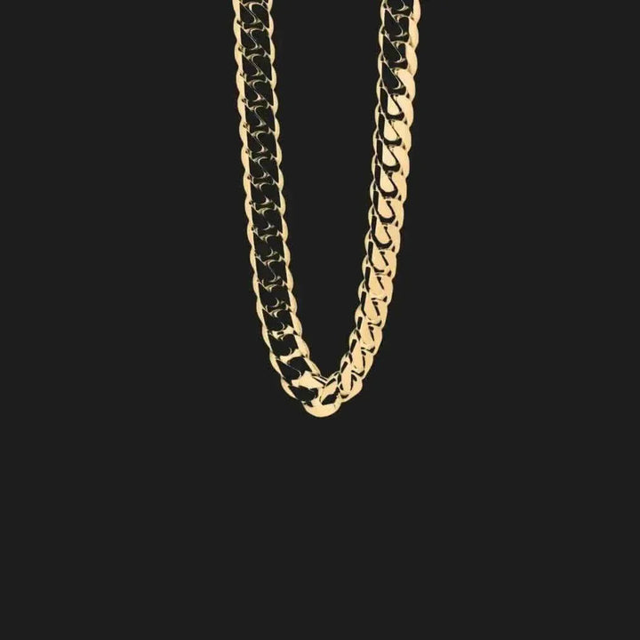 18k Gold Diamond-Cut Cuban Link Chain