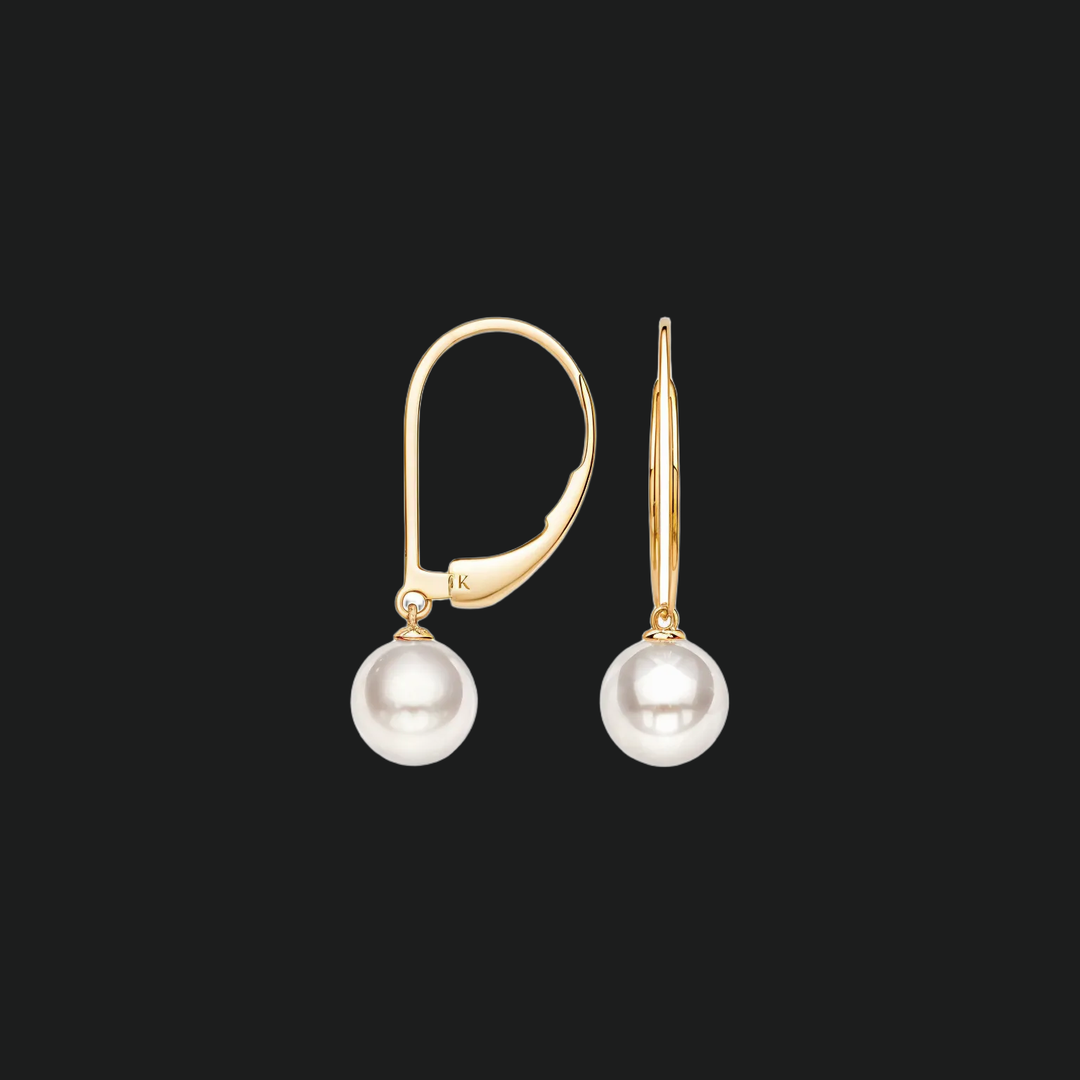 Naušnice s okruglim biserom