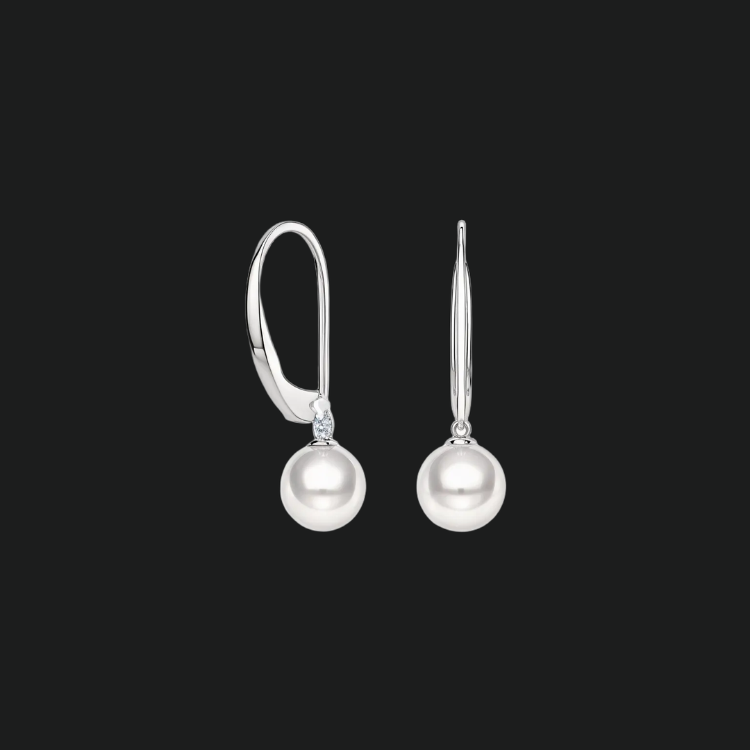 Naušnice s okruglim biserom