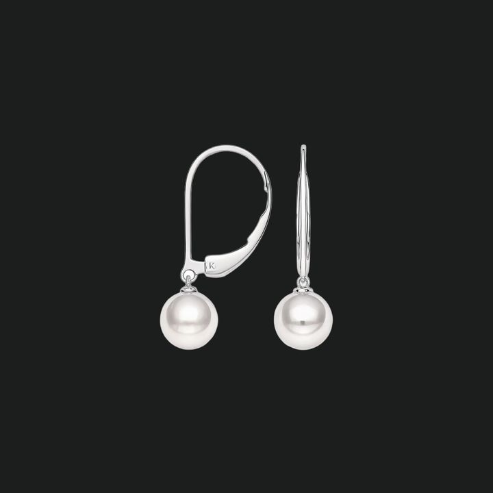 Naušnice s okruglim biserom