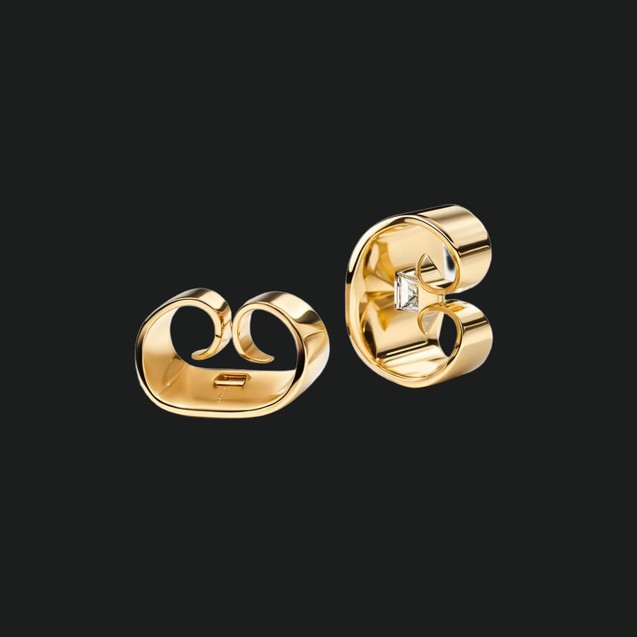 Orecchini a boll di diamanti set di cornice