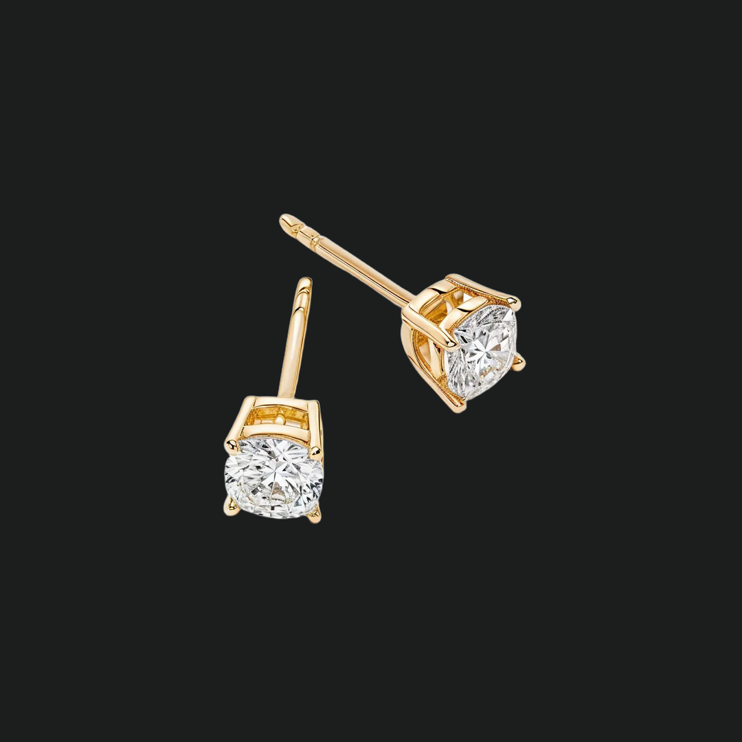 Kissen geschnitten Diamantohrringe