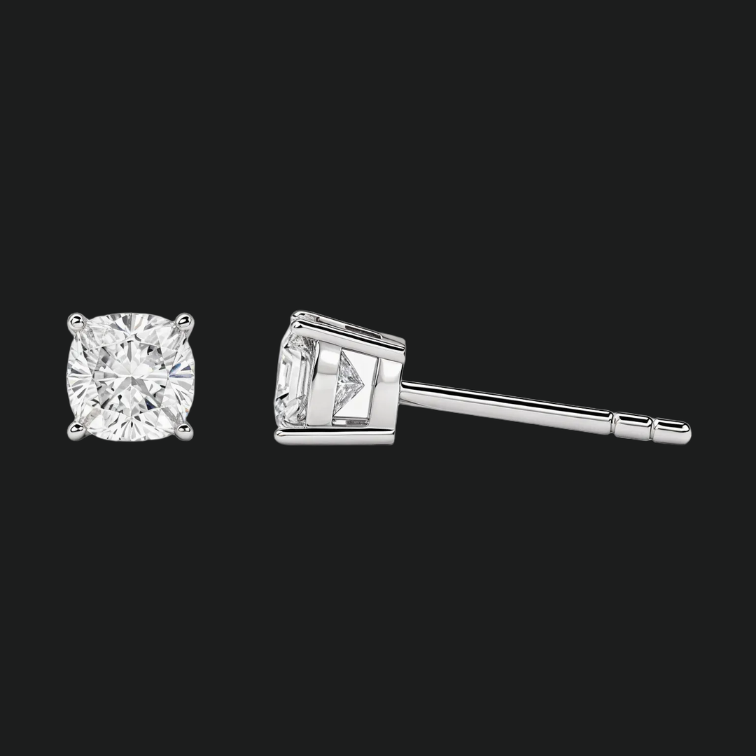 Kissen geschnitten Diamantohrringe