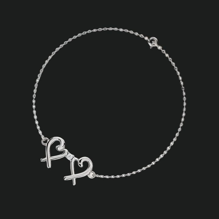 Diamantarmband Doppelherz