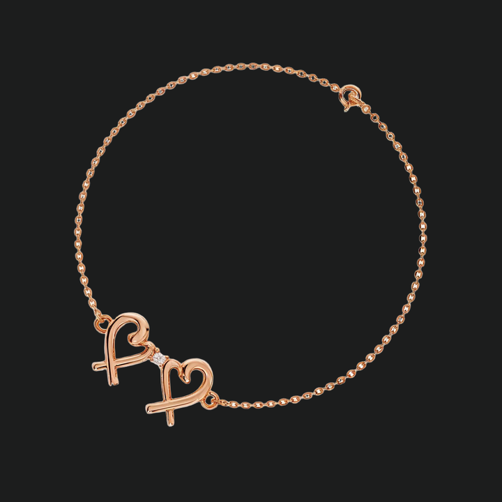 Diamantarmband Doppelherz