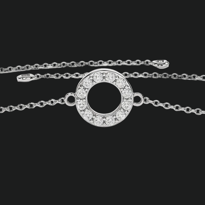 Rundes Diamant -Tennisarmband