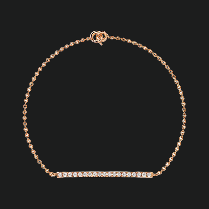 Rundes Diamantstangenarmband