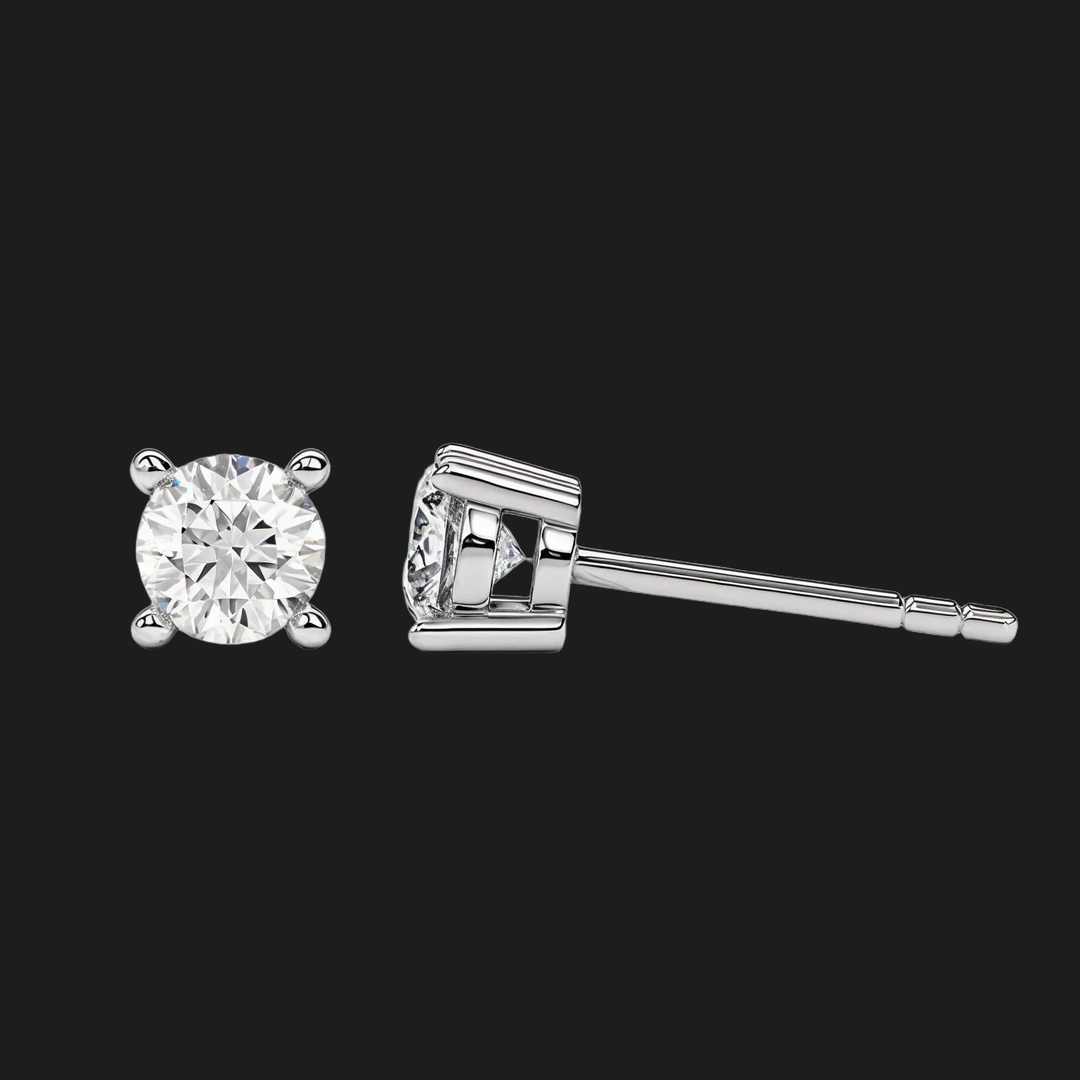 Runde geschnittene Diamantohrringe (1)