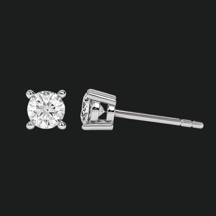 Runde geschnittene Diamantohrringe (1)