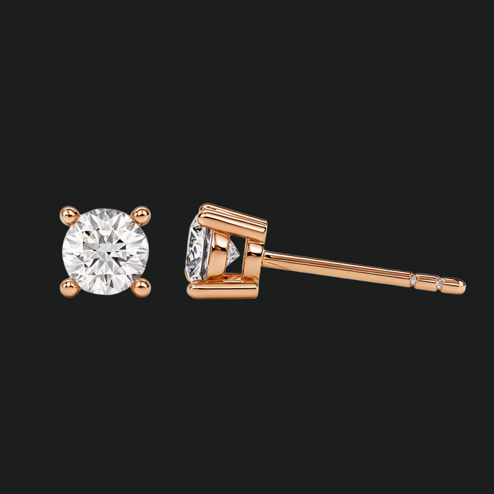 Runde geschnittene Diamantohrringe (1)