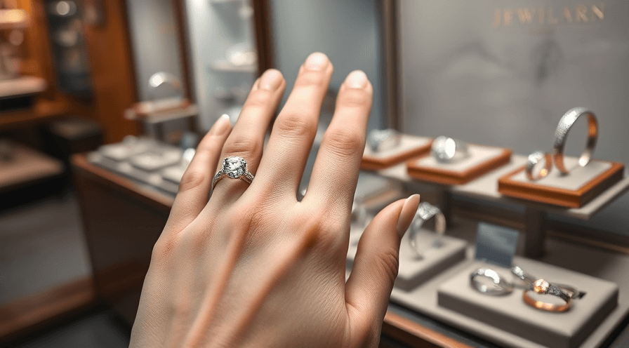 Can You Wear Engagement Ring While Wedding Band Shopping?