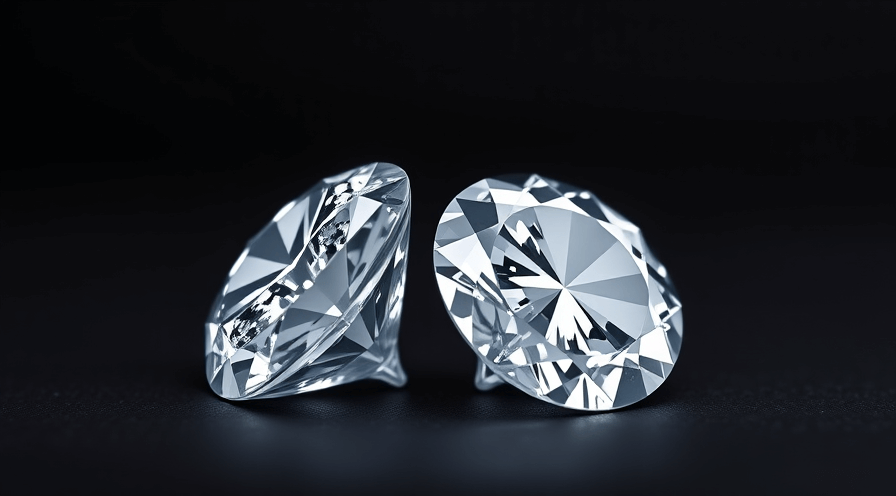 Twee sprankelende diamanten met ideale en uitstekende bezuinigingen op een donkere achtergrond, met nadruk op hun schittering.
