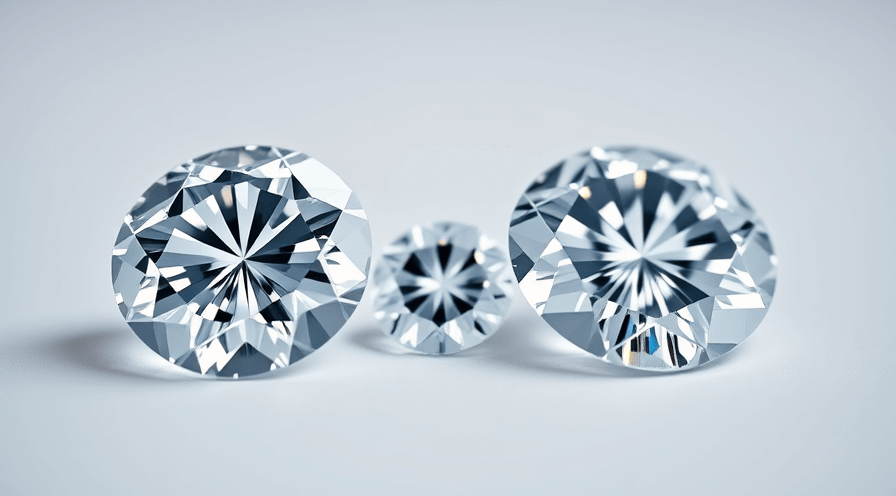 Drie briljante diamanten met de uitstraling en duidelijkheid van zowel lab gekweekte als natuurlijke opties.