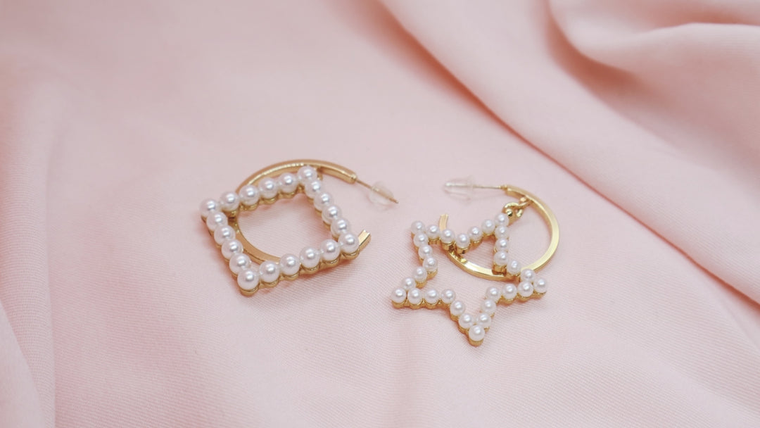 silver and white pearl bracelet