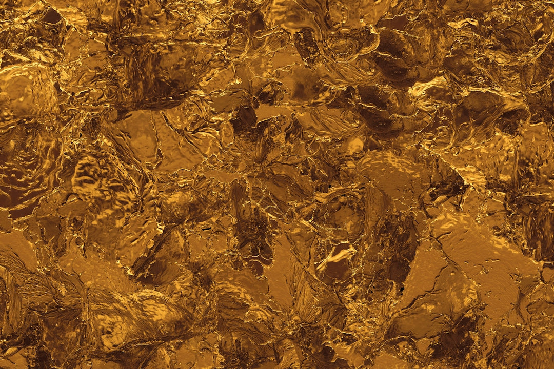 Getextureerde gouden oppervlak met abstracte patronen die elegantie en luxe vertegenwoordigen.