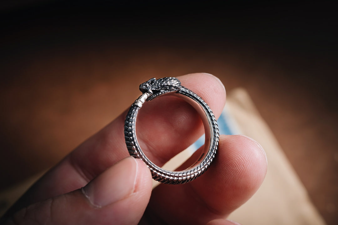 a person holding a ring in their hand