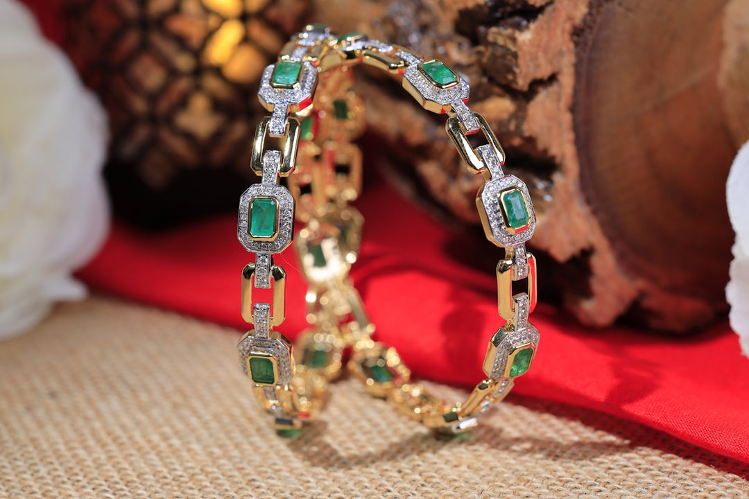 a close up of a bracelet on a table