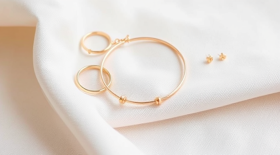 Elegante gouden hoepel oorbellen en studs weergegeven op zachte stof, met delicate petite sieradenontwerp.