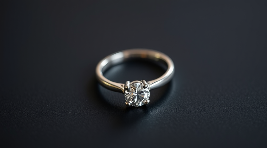 Elegant diamond engagement ring on a dark background, perfect for wedding jewellery in 2025.