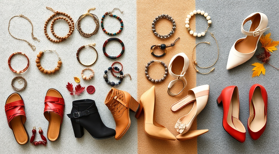 A stylish arrangement of shoes and anklets showcasing versatile fashion accessories for every season.