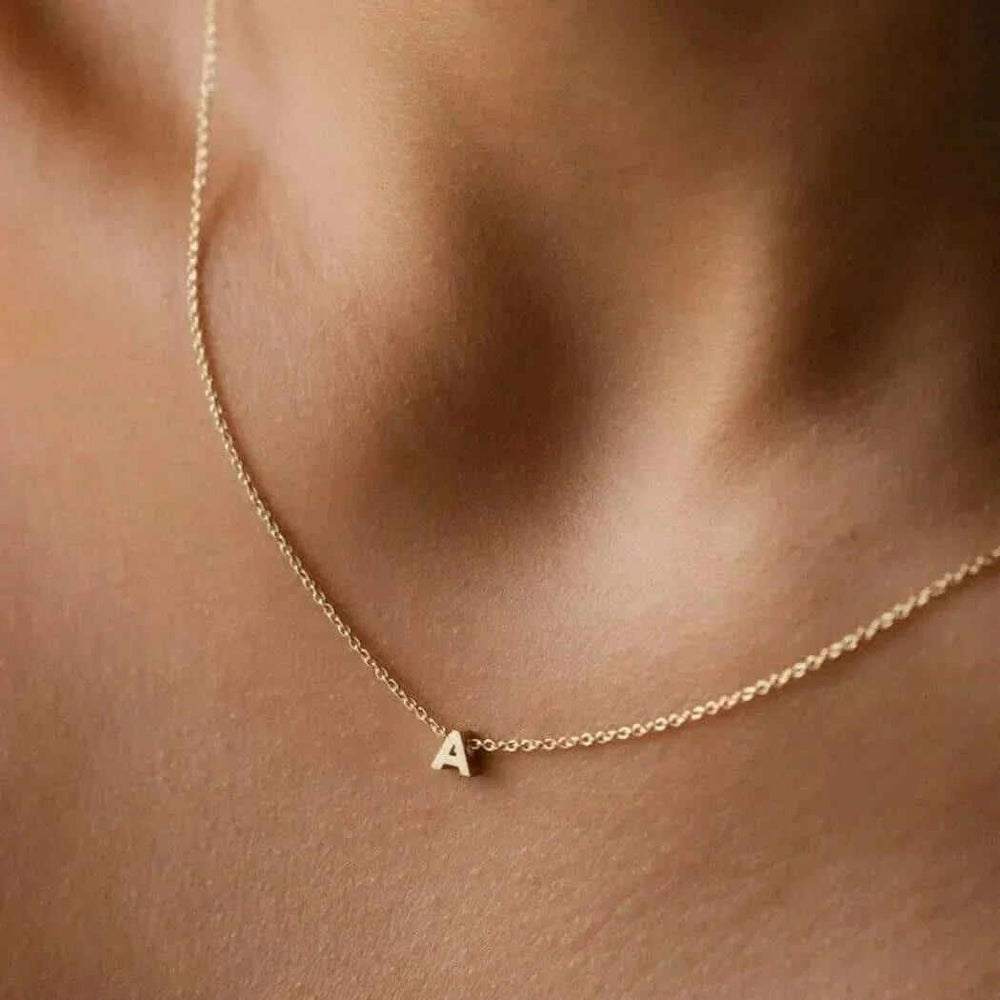 Initial Necklace | Personalised Letter Pendant Lucellia