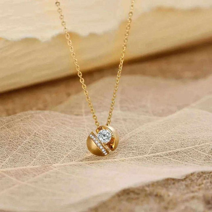 Moissanite 14k Gold Pendant