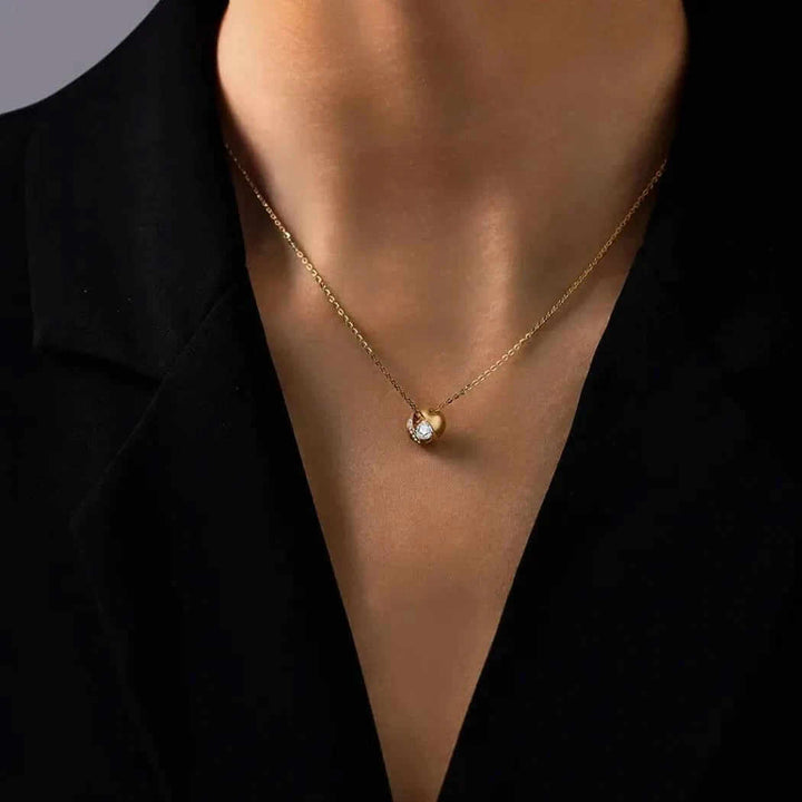 Moissanite 14k Gold Pendant