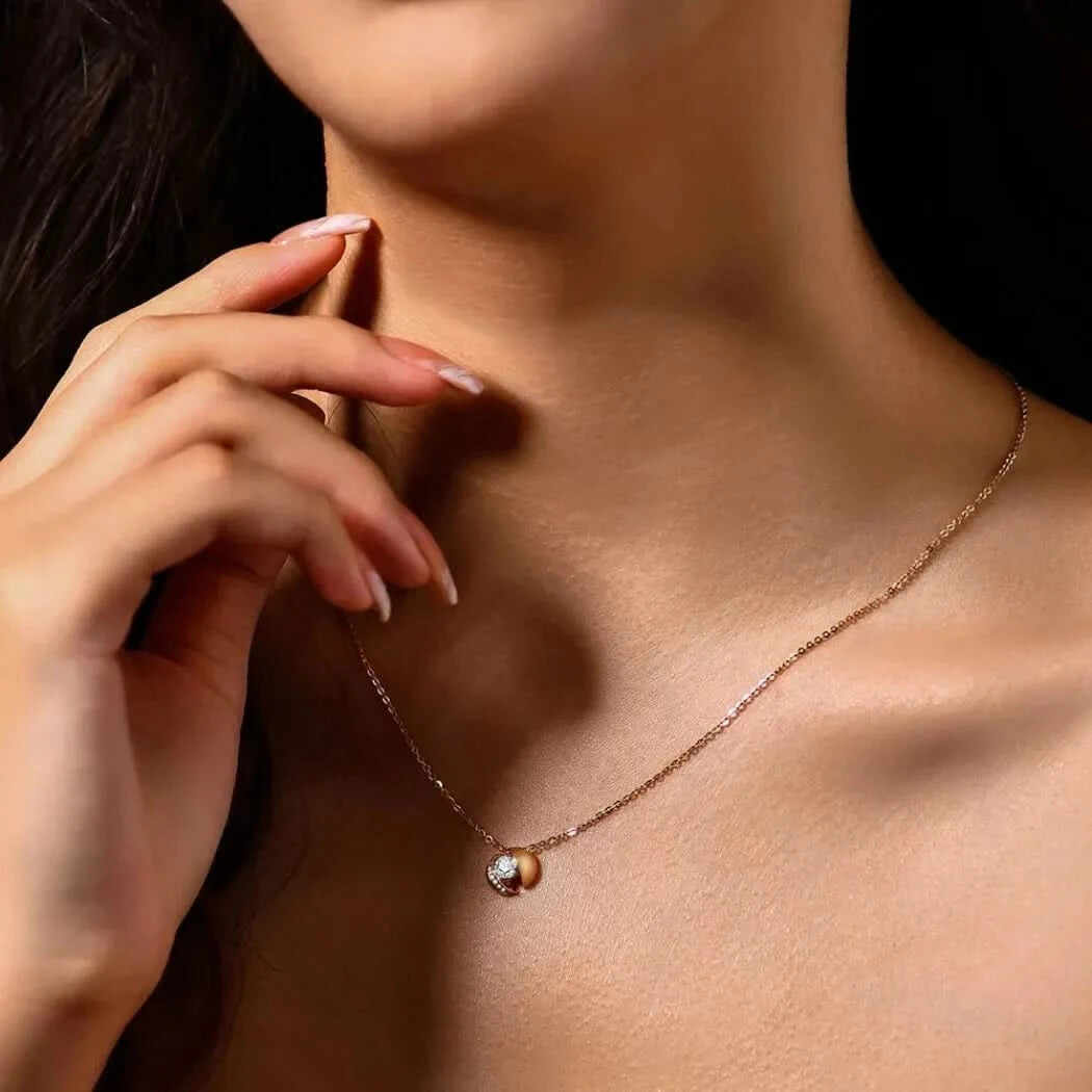 Moissanite 14k Gold Pendant
