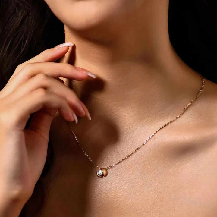 Moissanite 14k Gold Pendant