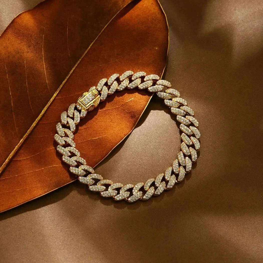 Moissanite Cuban Tennis Bracelet