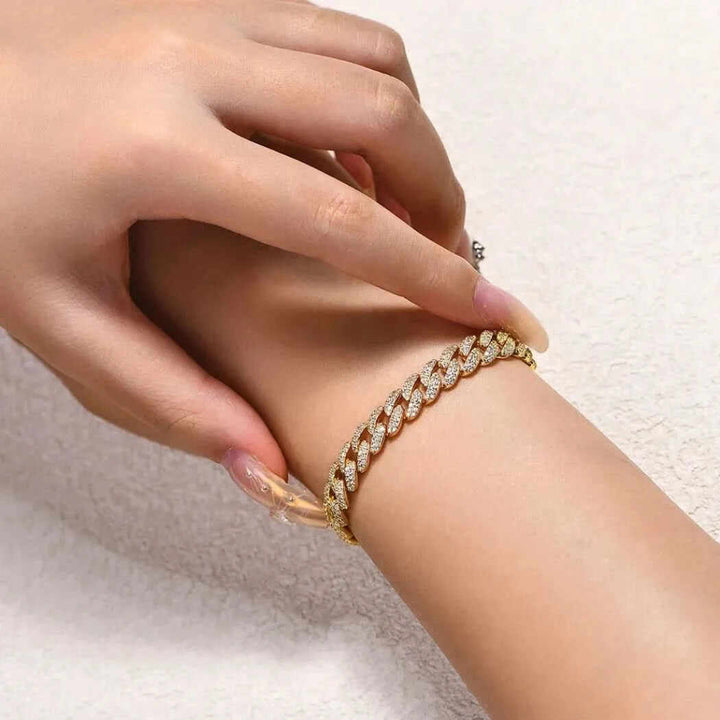 Moissanite Cuban Tennis Bracelet