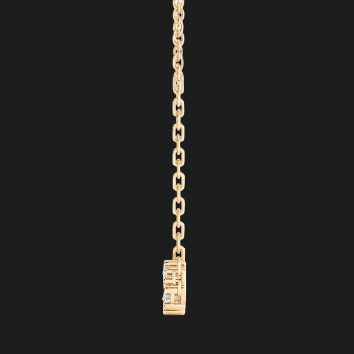 Five Stone Diamond Bar Necklace (1)