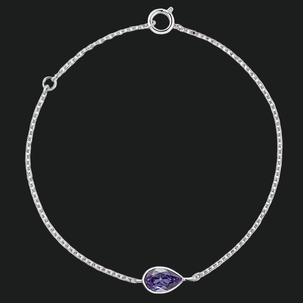 Pear Alexandrite Tennis Bracelet