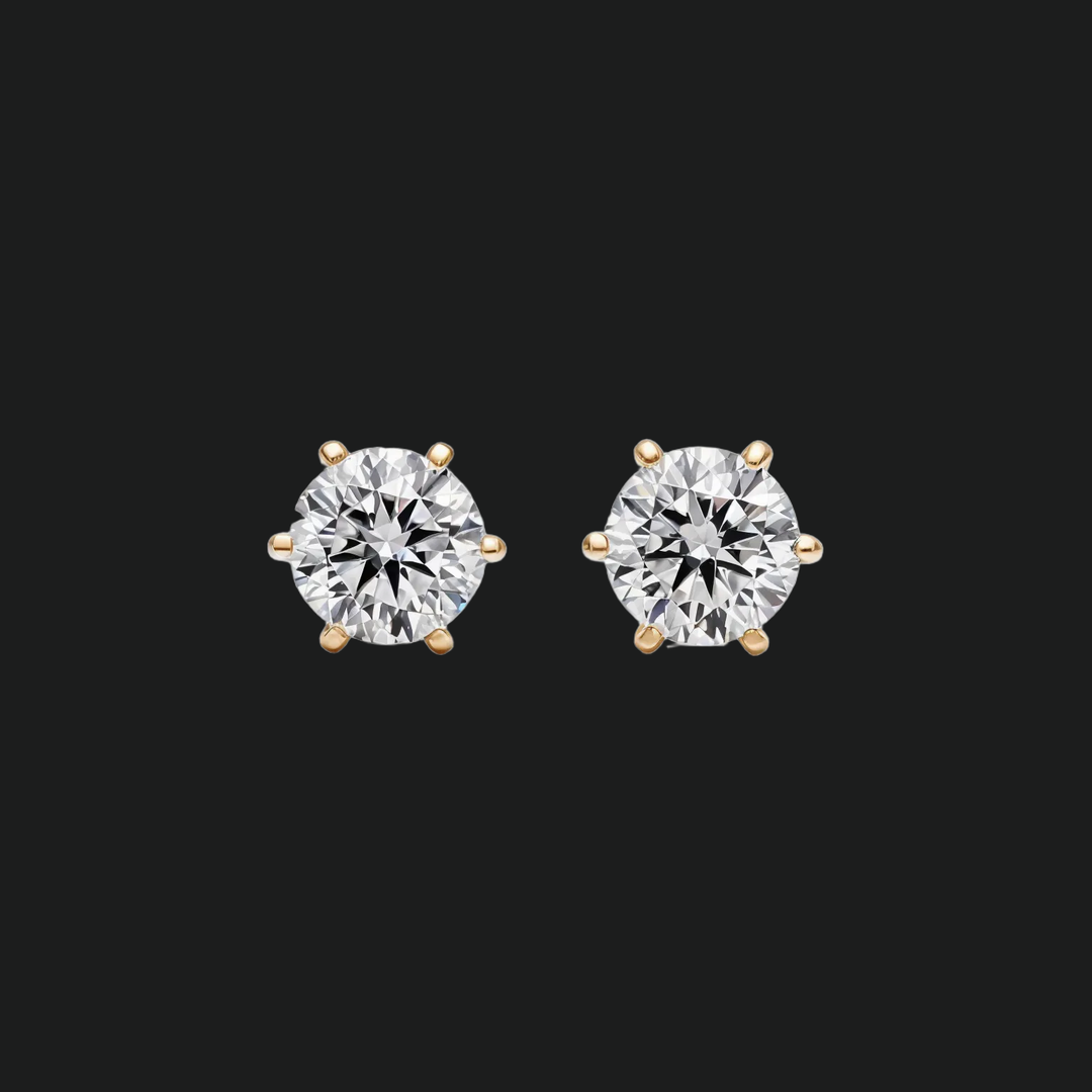 Ronde diamanten oorbellen