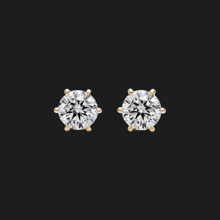 Ronde diamanten oorbellen