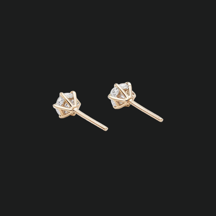 Ronde diamanten oorbellen