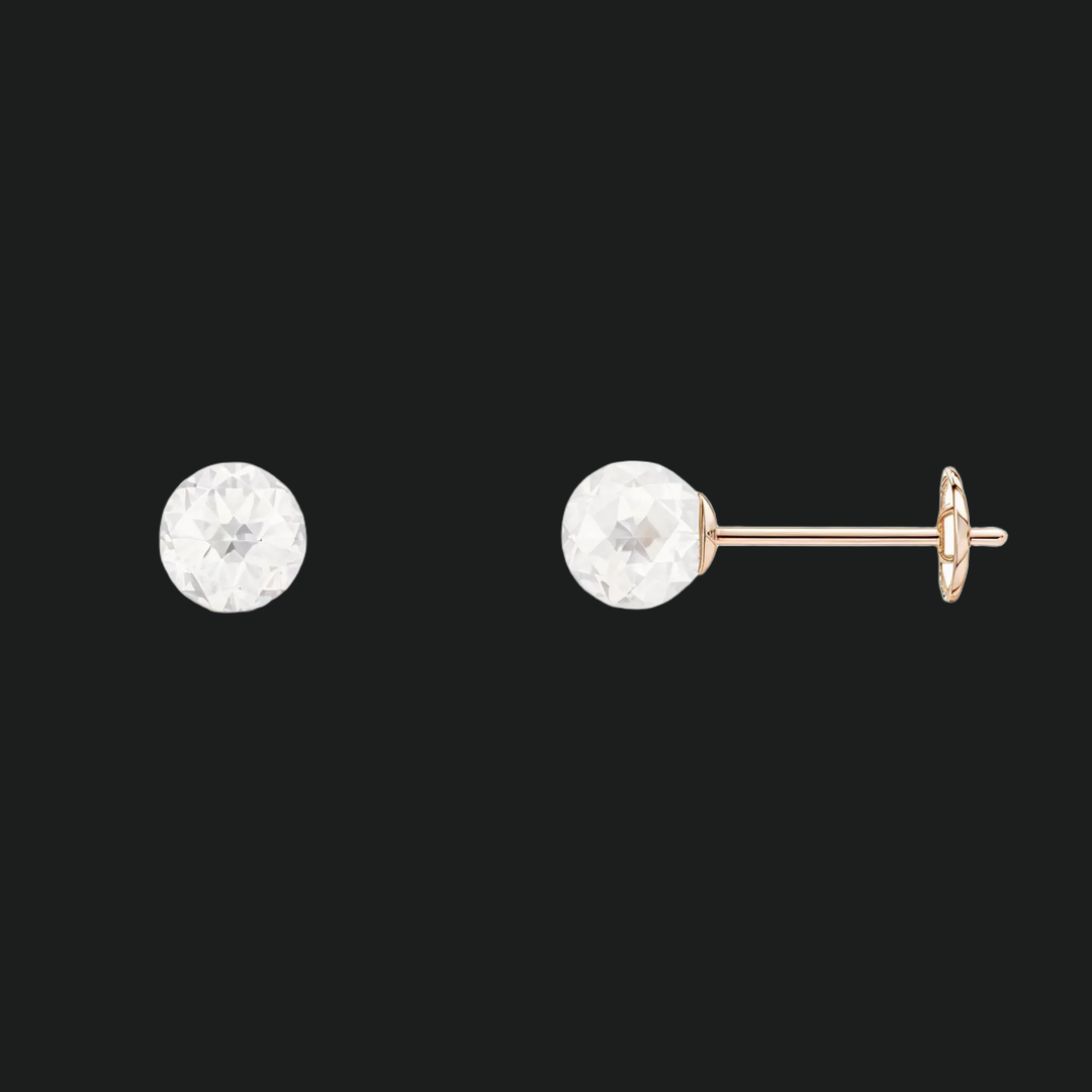 6 mm Solitaire Pearl Stud -oorbellen