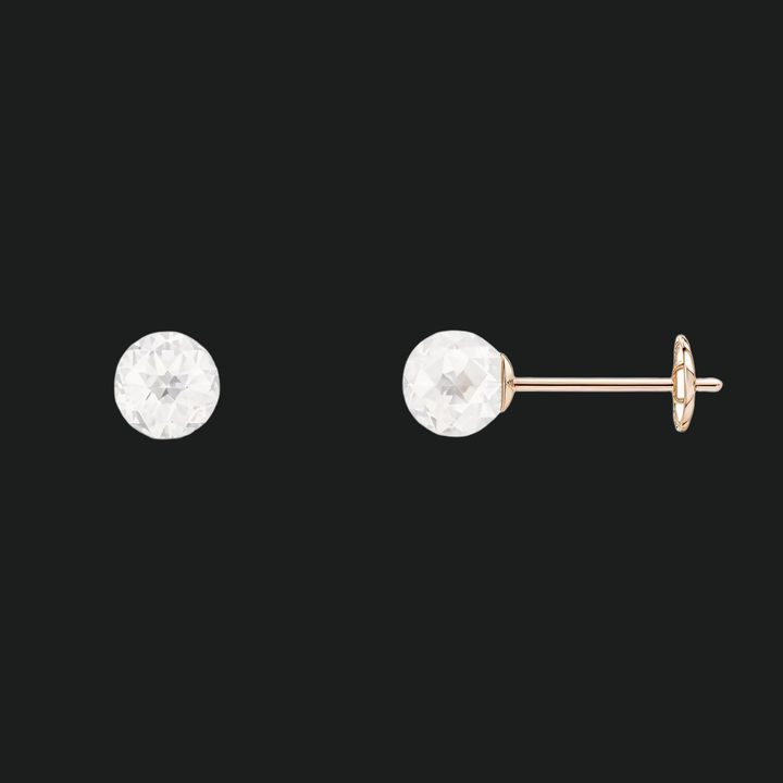 6 mm Solitaire Pearl Stud -oorbellen