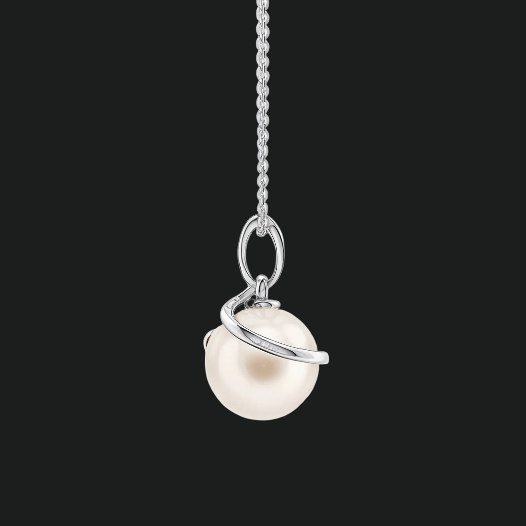 Pearl- und Diamond -Drop -Anhängerkette