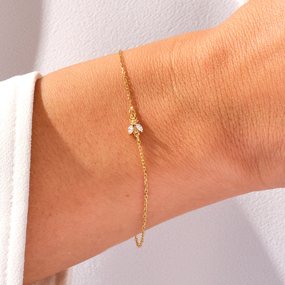 Bee Diamond Marquise Bracelet