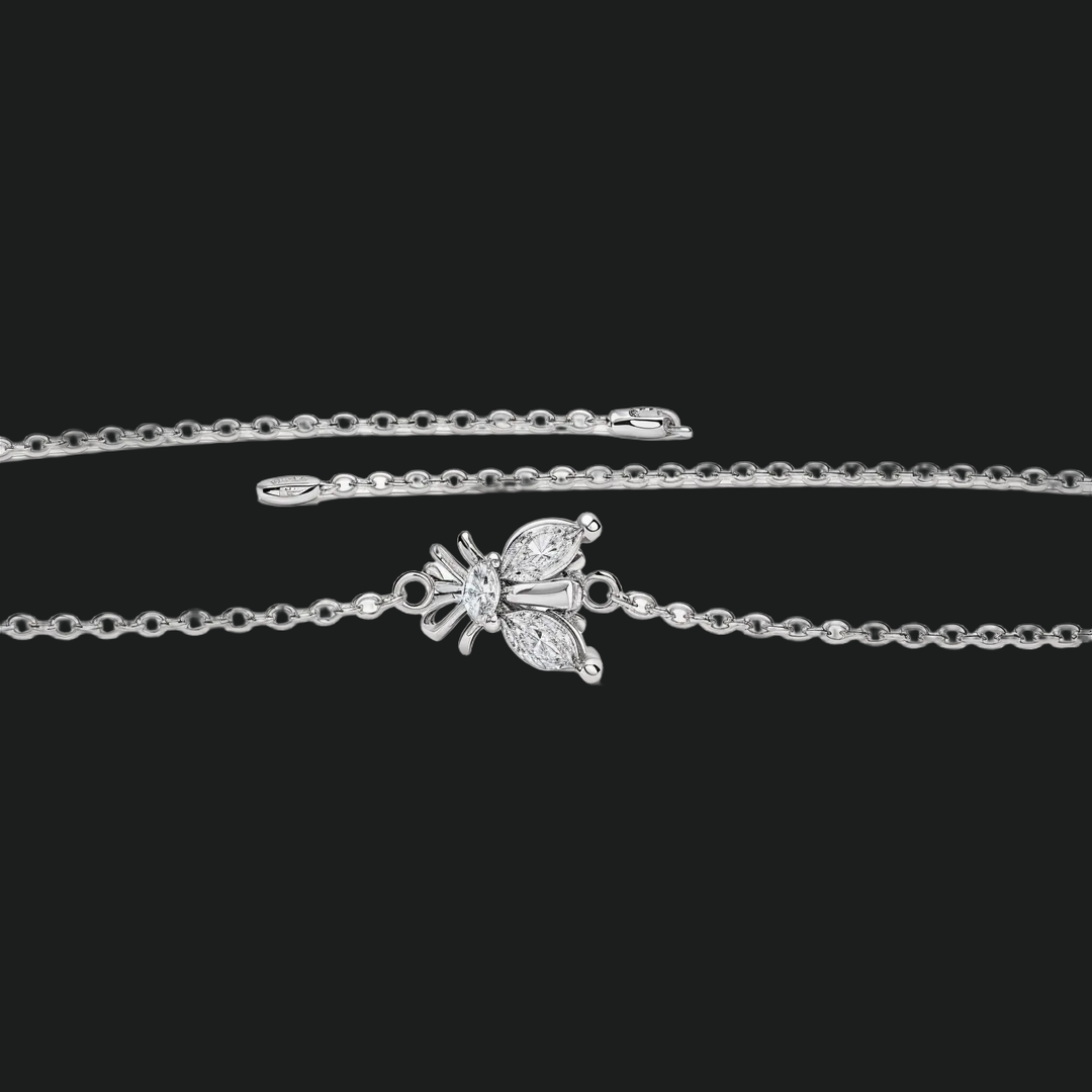 Bienendiamant Marquise Armband
