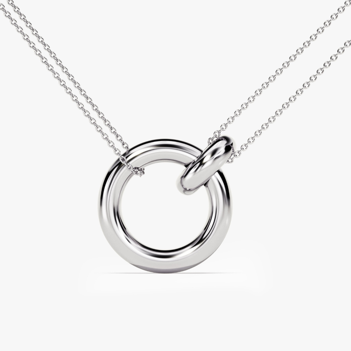 Collier de diamant du cercle imbriqué