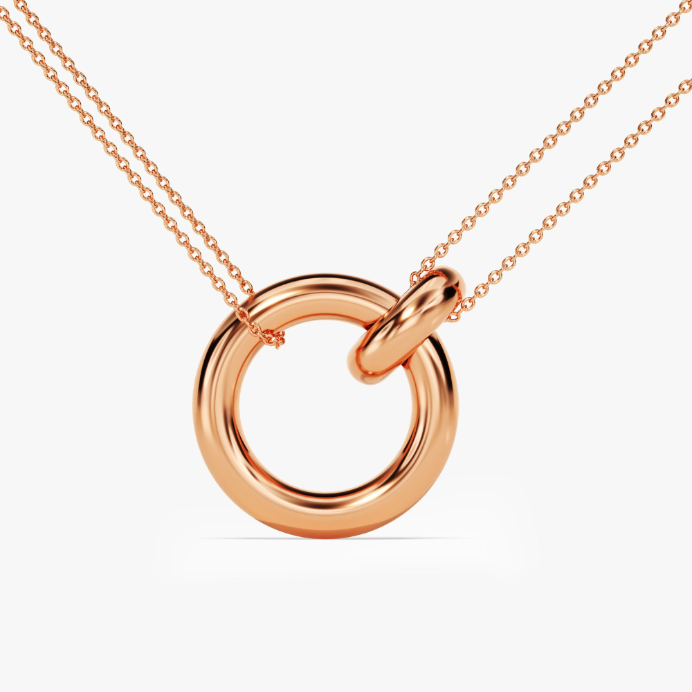 Collier de diamant du cercle imbriqué