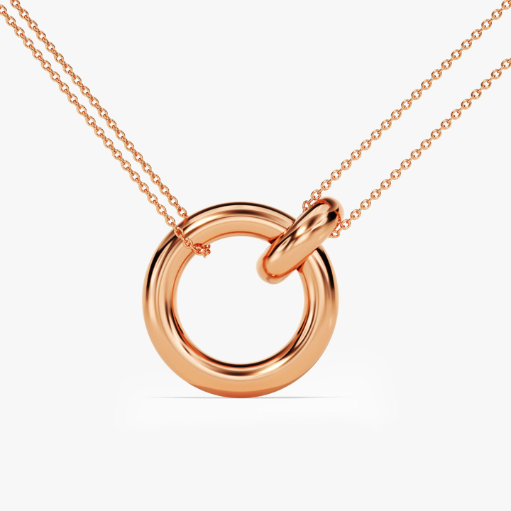 Collier de diamant du cercle imbriqué