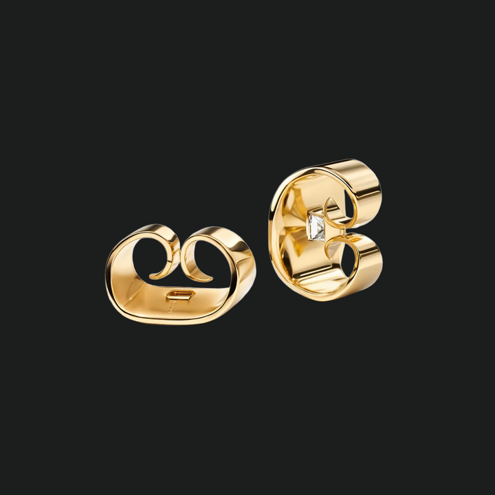 Emerald Cut Diamond Stud Earrings