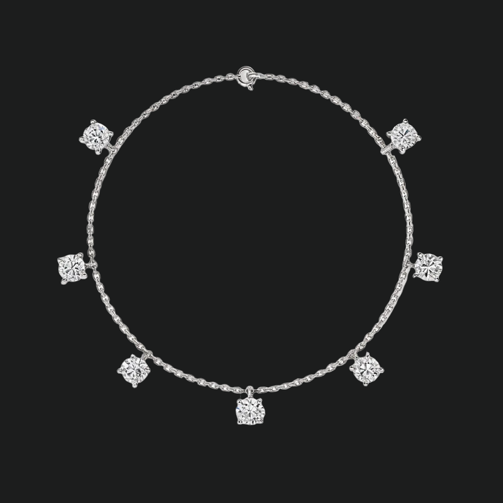 Drijvende diamant tennisarmband